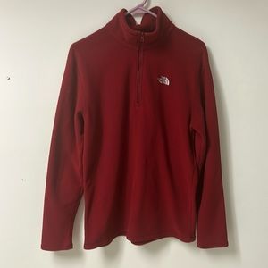 North face fleece pull over, mid-zipper Medium